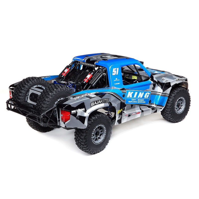 GPM Braccetto Superiore In Alluminio Per Sospensione Anteriore LOSI Super Baja Rey 1/6 (LOS05013/LOS05021) - Colore Blu, Modello SB054-B