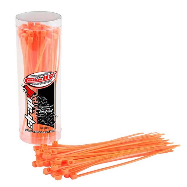 collier rilsant plastique orange