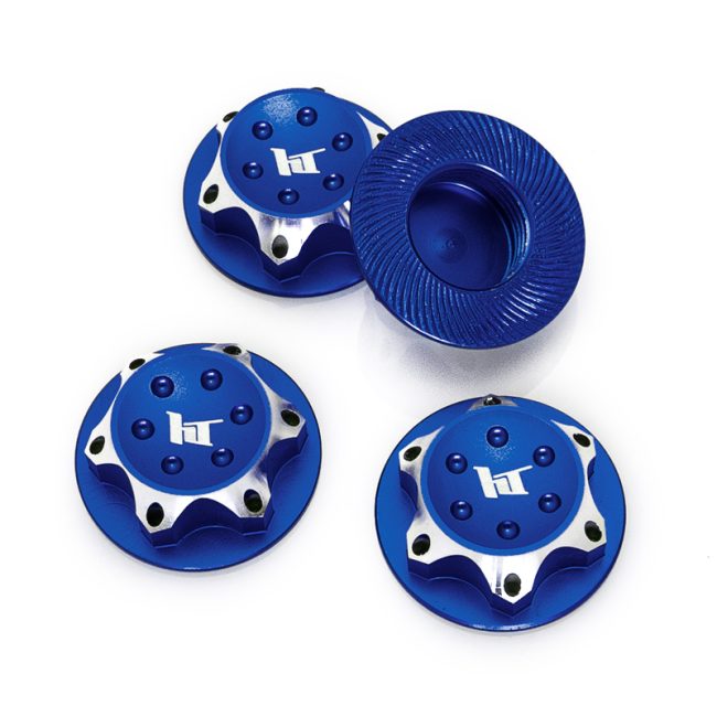 ecrou 17mm bleu anodise