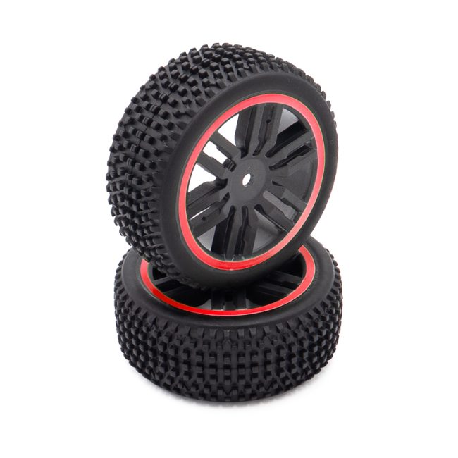 Roues complètes arrières Funtek SBX (x2) Rouge FTK-21110