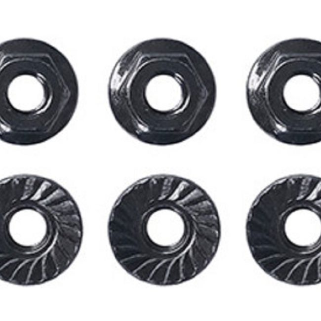 Team Associated M4 Low Profile Serrated Steel Wheel Nuts AS91150